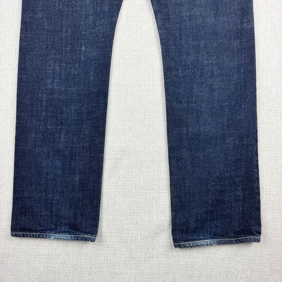 John Varvatos USA Bowery Jeans Men's Slim Straight Blue Denim Button Fly Size 32 - Picture 9 of 16